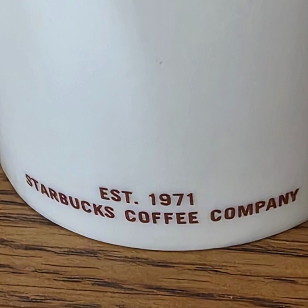 New 2 Set STARBUCKS COFFEE EST 1971 Grande 16 Ounce MUG TEA CUP Coffee Mug 2010 - Picture 5 of 12